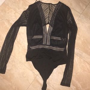 Cute sexy lace top bodysuit